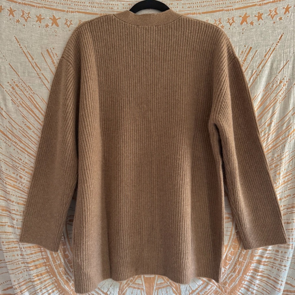 Quince Women's Brown Cardigan Sweater - Picture 9 of 16